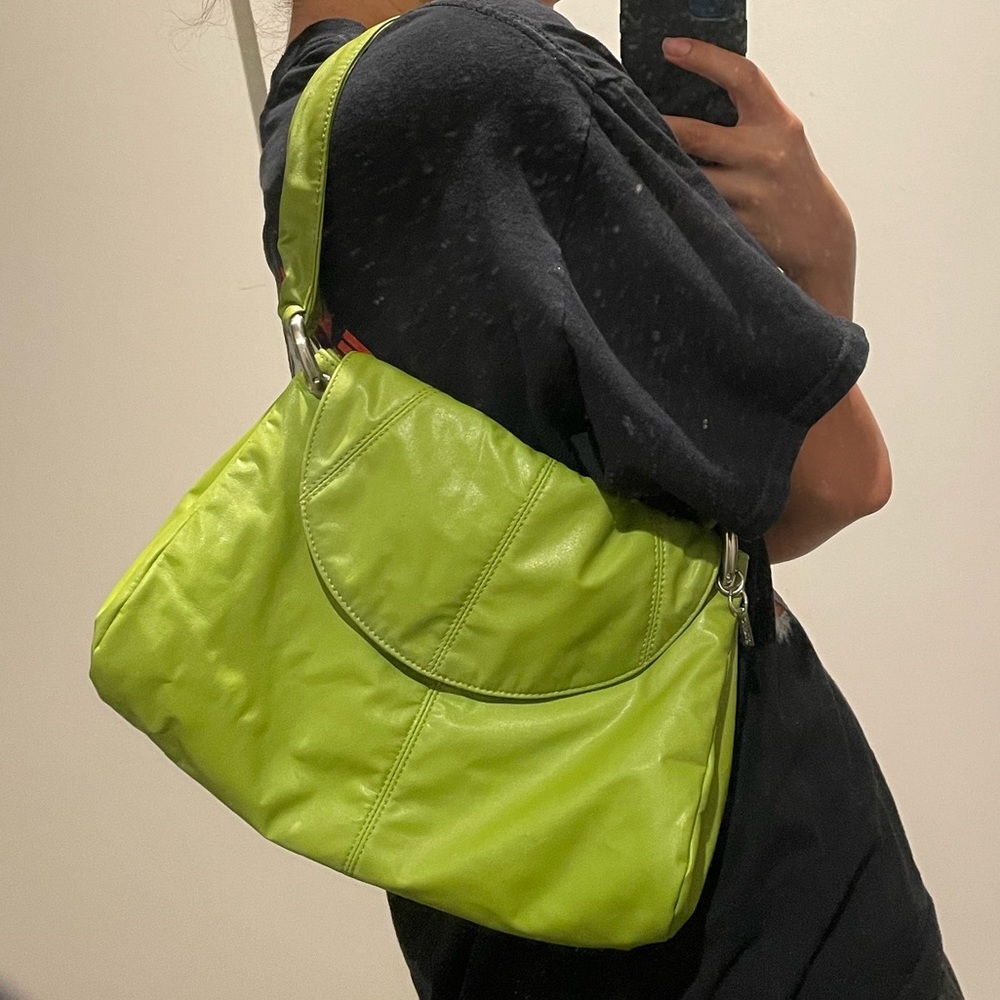 VINTAGE 90’s Lime Green Handbag